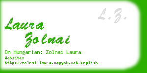 laura zolnai business card